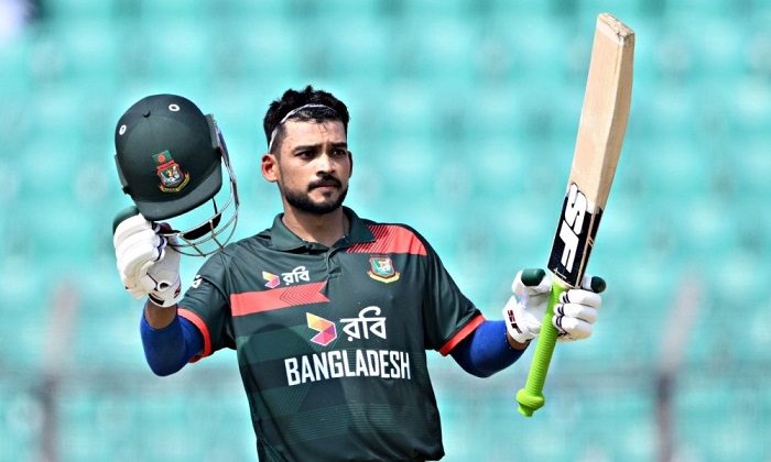 শান্তর সেঞ্চুরিতে ২৬৬ রানের টার্গেট দিল বাংলাদেশ